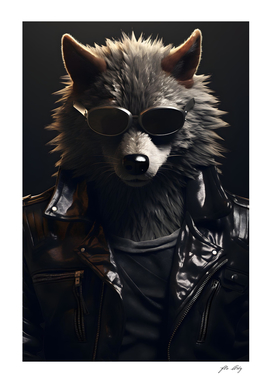 Wolf in Punk Style