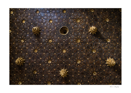 Golden Mudejar Ceiling Seville #1 #travel #wall #art