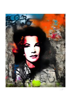 Graffiti beauty s portrait | street art aesthetic