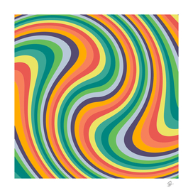 swirl twirl rainbow retro