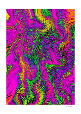 psychedelic graffiti abstract pattern in pink green