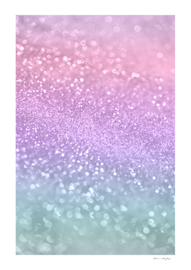 Unicorn Princess Glitter #1a (Faux Glitter) #pastel #decor