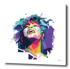 Tina Turner in WPAP style