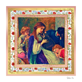 S.F. Remastered Version of A Music Party by Arthur Hughes