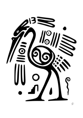 ostrich bird mexico inca maya