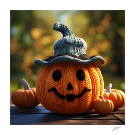 knitted pumpkin halloween