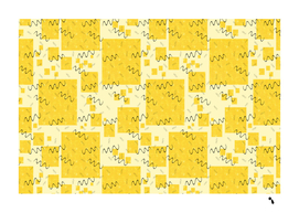 party confetti yellow squares