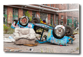 Berlin abandoned car