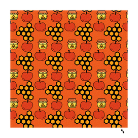 apple honey honeycomb pattern