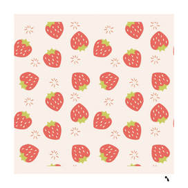 strawberries pattern design