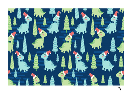cute dinosaur animal seamless pattern doodle dino