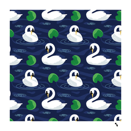 swan pattern elegant design