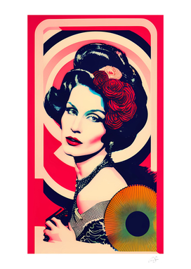 Red Mucha-New nouveau style