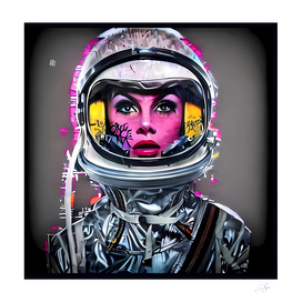 Astronaut graffiti portrait  | Digital art