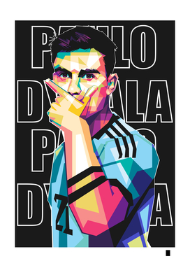 Paulo Dybala pop art style