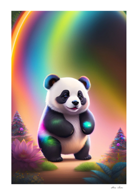 Cute little panda bear