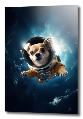 A chihuahua in space