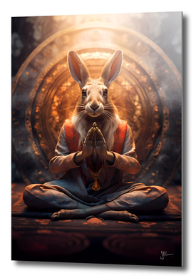Hare meditating
