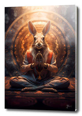 Hare meditating