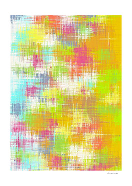 green yellow pink and blue painting abstract background