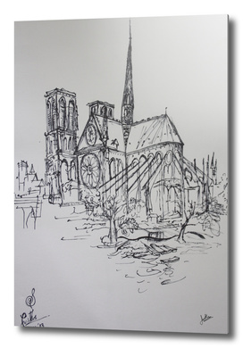 Notre Dame Illustration
