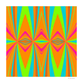 orange pink blue green symmetry art abstract background