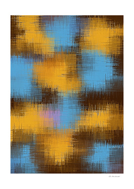 vintage painting texture abstract in brown yellow and blue