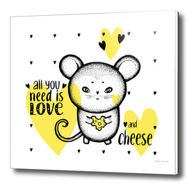 Mouse Love Cheese