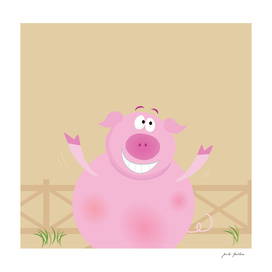 Little pig cute design : Pink!