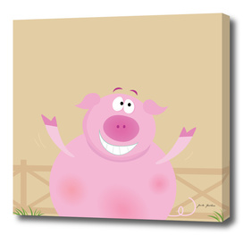 Little pig cute design : Pink!