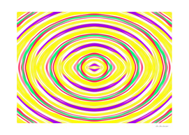 yellow purple green pink circle line drawing abstract
