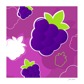 Purple berry art collection : Inspired with lineart