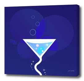 Stylish "night" Cocktail / blue Edition