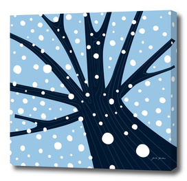New art in design shop : Snowing tree
