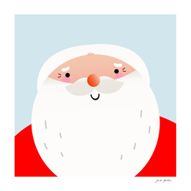 New happy santa : red smiling Character
