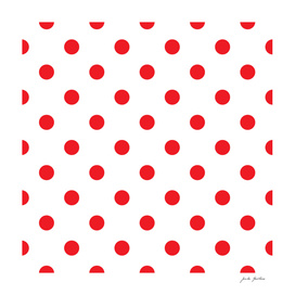 Red vintage fashion 60s Dots
