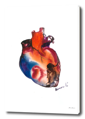 Blue Anatomical Heart
