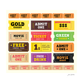 Vintage tickets : New arrival in shop
