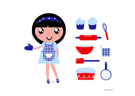 New original kitchen illustration