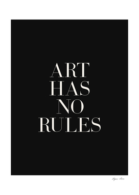 Art has no rules (black background)