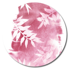 faded pink leaves