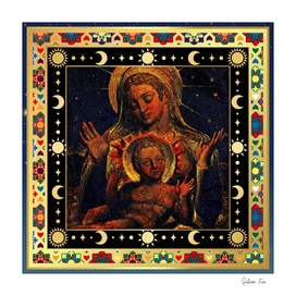 S.F. Remastered Version of Virgin and Child by William Blake