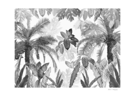 Modern Vintage Tropical Jungle Leaves #2 #tropical #wall