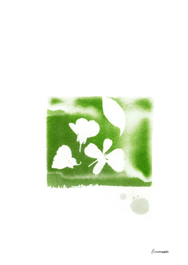 green minimal blossoms