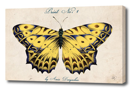Vintage Hand Drawn Butterfly