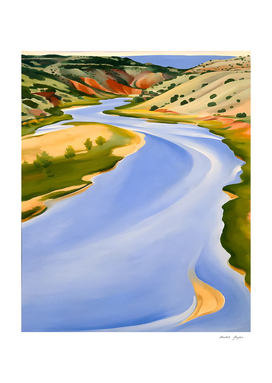 Georgia O'Keeffe - Chama River, Ghost Ranch, 1937