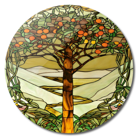 Louis Comfort Tiffany - Stained glass 12. Tree of life