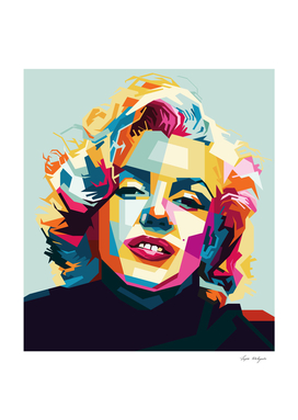 Marilyn Monroe Pop Art WPAP