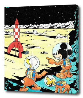 Donald and Mickey Mouse on mars