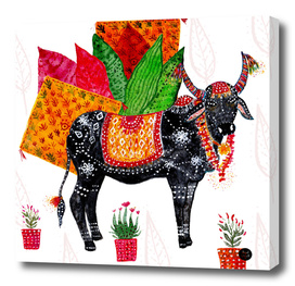 Indian decorated Cow